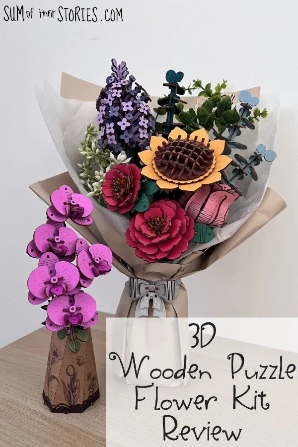 3D Wooden Flower Puzzle Kit Review — Sum of their Stories Craft Blog